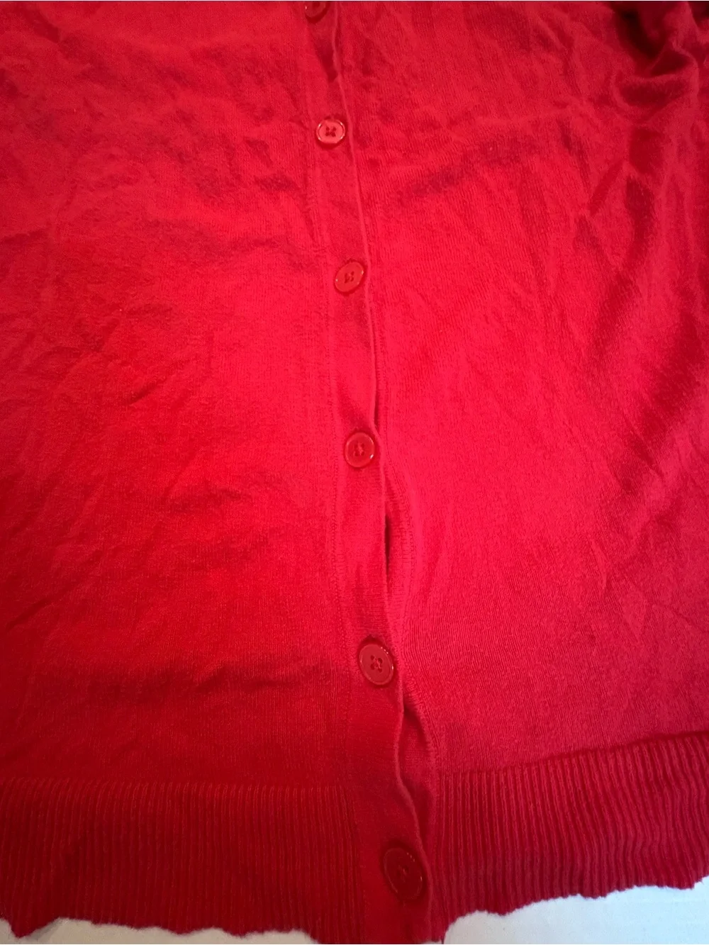 Merona Red Classic Button Cardigan